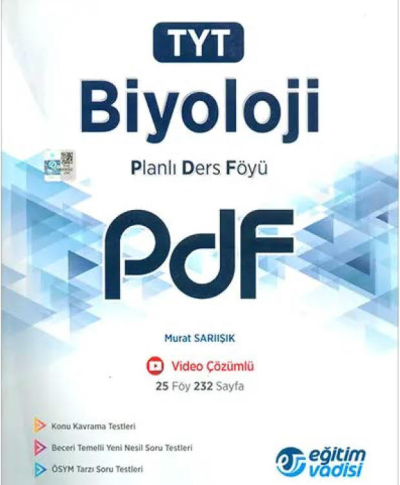 TYT Biyoloji Planlı Ders Föyü PDF Eğitim Vadisi Yayınları SegaCopy Fotokopi Merkezi