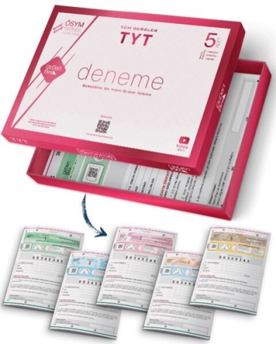 TYT Tüm Dersler 5'li Paket Deneme Video Çözümlü Üç Dört Beş Yayınları SegaCopy Fotokopi Merkezi
