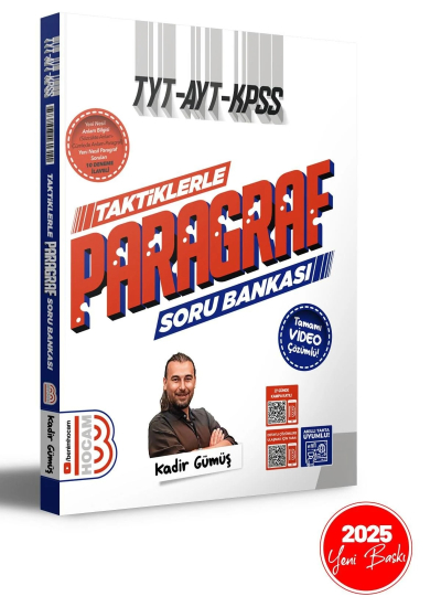 TYT - AYT - KPSS Taktiklerle Paragraf Tamamı Video Çözümlü Soru Bankası Benim Hocam Yayınları SegaCopy Fotokopi Merkezi
