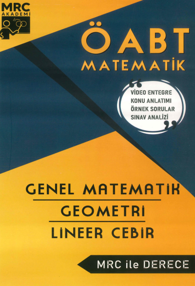 ÖABT İLKÖĞRETİM MATEMATİK GENEL MATEMATİK- GEOMETRİ- LİNEER CEBİR MRC İLE DERECE SegaCopy Fotokopi Merkezi