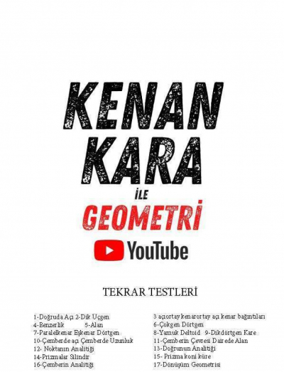 Kenan Kara Geometri Tekrar testleri