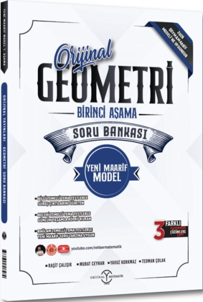 Geometri Maarif Birinci Aşama Soru Bankası Orijinal Yayınları SegaCopy Fotokopi Merkezi
