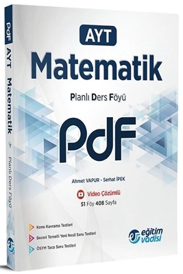AYT Pdf Matematik Video Anlatım Destekli Eğitim Vadisi Yayınları SegaCopy Fotokopi Merkezi
