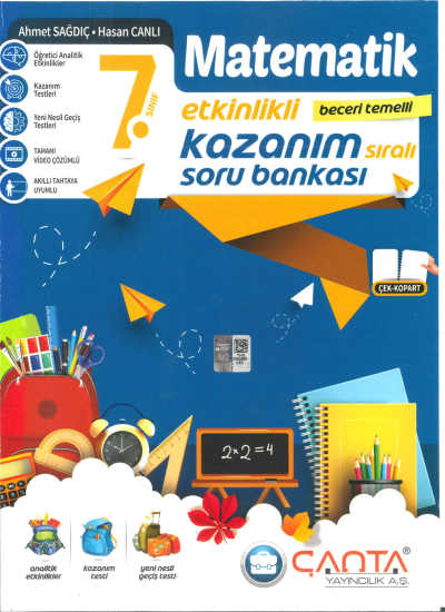 7.Sınıf Kazanım Matematik Soru Bankası Çanta Yayınları SegaCopy Fotokopi Merkezi