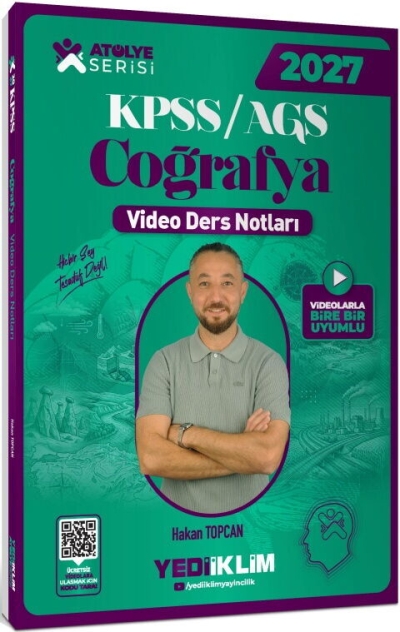 KPSS MEB-AGS Coğrafya Atölye Video Ders Notları Hakan Topcan Yediiklim Yayınları SegaCopy Fotokopi Merkezi