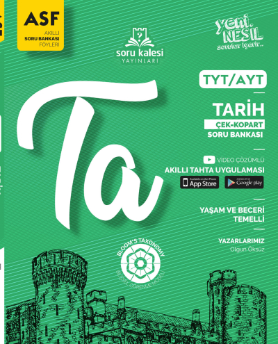 TYT AYT Tarih Çek Kopart Akıllı Soru Bankası Föyü Soru Kalesi Yayınları SegaCopy Fotokopi Merkezi