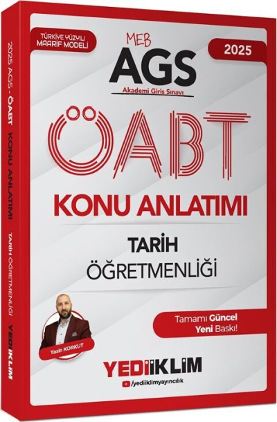 2025 MEB AGS ÖABT Tarih Öğretmenliği Konu Anlatımı Yediiklim Yayınları SegaCopy Fotokopi Merkezi