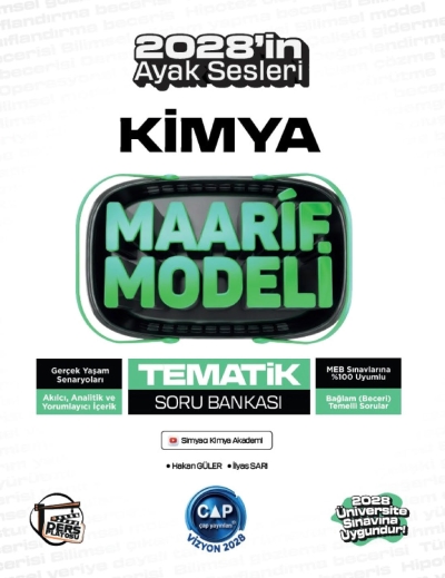 Üniversiteye Hazırlık Kimya Ders Platosu Maarif Modeli Tematik Soru Bankası Çap Yayınları SegaCopy Fotokopi Merkezi
