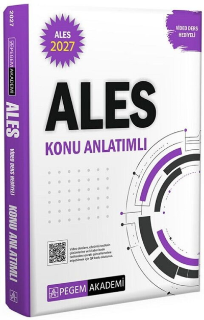 2027 ALES Konu Anlatımlı (Video Ders Hediyeli) Pegem Akademi Yayıncılık SegaCopy Fotokopi Merkezi