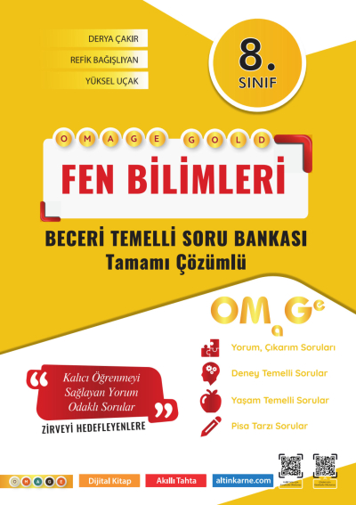 8. Sınıf Omage Gold Fen Bilimleri Soru Bankası Omage Yayınları SegaCopy Fotokopi Merkezi