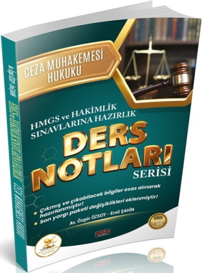 HUKAL HMGS HAKİMLİK Ceza Muhakemesi Hukuku Ders Notları Savaş Yayınları