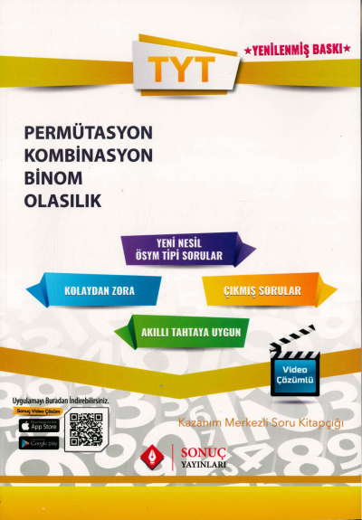 TYT PERMÜTASYON KOMBİNASYON BİNOM OLASILIK SORU KİTAPÇIĞI SegaCopy Fotokopi Merkezi