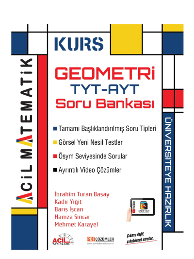 TYT AYT Geometri KURS Soru Bankası Acil Yayınları SegaCopy Fotokopi Merkezi