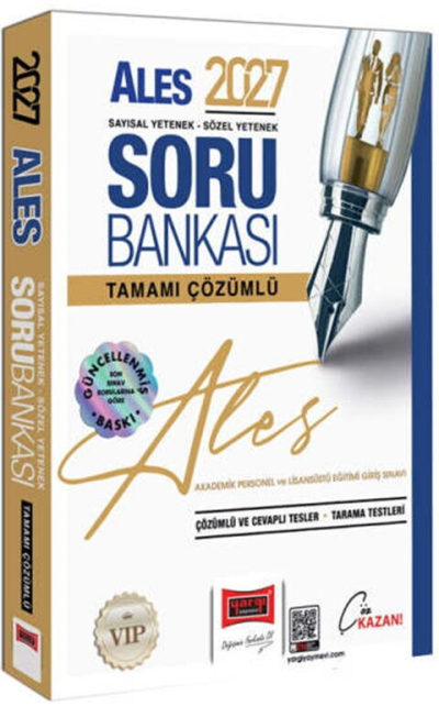 2027 ALES VİP Sayısal-Sözel Yetenek Tamamı Çözümlü Soru Bankası Yargı Yayınları SegaCopy Fotokopi Merkezi