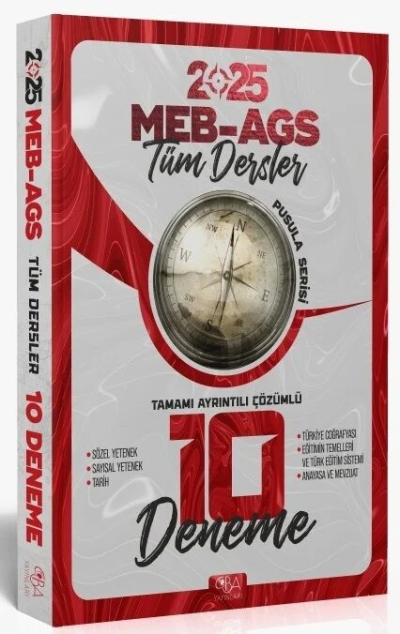 2025 MEB-AGS Tüm Dersler 10 Deneme Çözümlü CBA Yayınları SegaCopy Fotokopi Merkezi