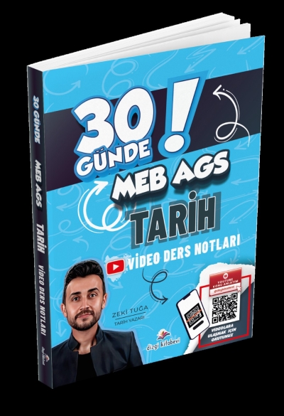 2026 MEB AGS 30 Günde Tarih Video Ders Notları Zeki Tuğa Dizgi Kitap SegaCopy Fotokopi Merkezi