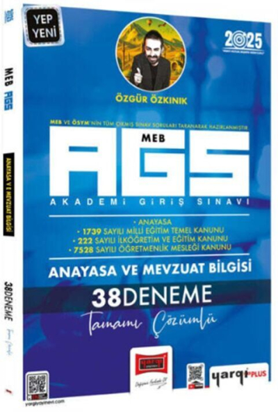 2025 MEB-AGS Anayasa ve Mevzuat Bilgisi Tamamı Çözümlü 38 Deneme Yargı Yayınları SegaCopy Fotokopi Merkezi