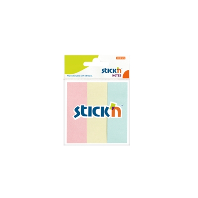 3 Pastel Renk Kağıt Ayraç 50 Yaprak 76x25 Yapışkanlı Not Kağıdı SegaCopy Fotokopi Merkezi