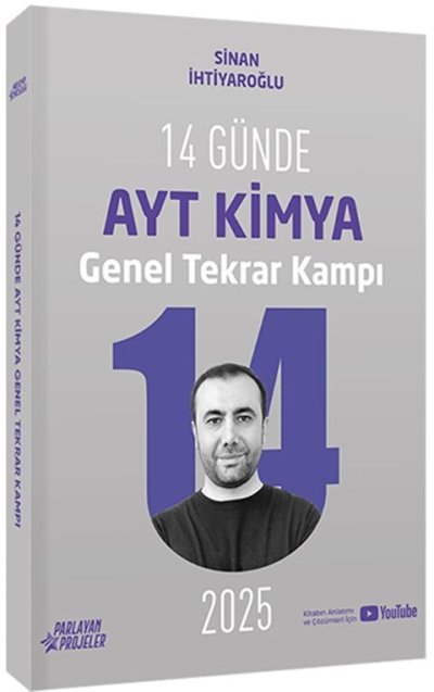 2025 14 Günde AYT Kimya Genel Tekrar Kampı Video Ders Takip Kitabı Sinan İhtiyaroğlu Parlayan Projeler SegaCopy Fotokopi Merkezi