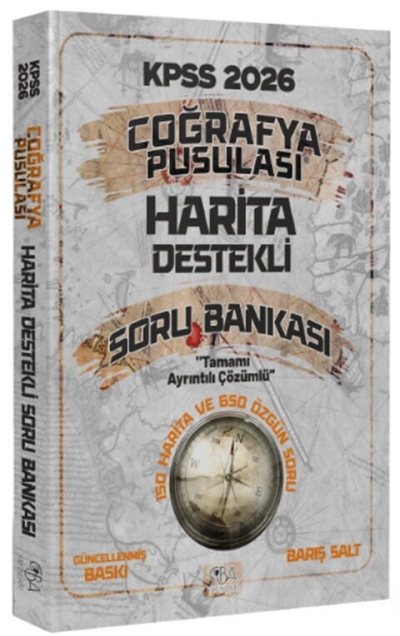 2026 KPSS Coğrafya Pusulası Harita Destekli Soru Bankası CBA Yayınları SegaCopy Fotokopi Merkezi