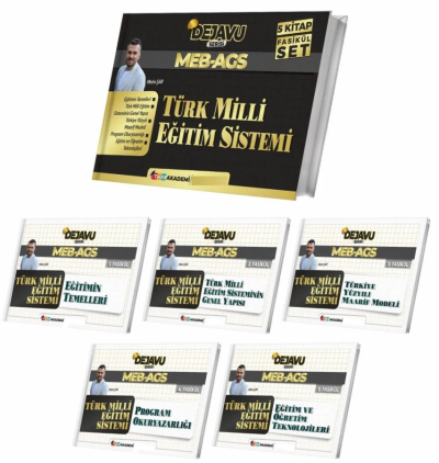 MEB-AGS Türk Milli Eğitim Sistemi DEJAVU Konu Anlatımlı 5'li Fasikül Set TKM Akademi SegaCopy Fotokopi Merkezi