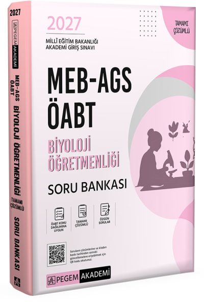 2027 ÖABT MEB-AGS Biyoloji Öğretmenliği Soru Bankası Çözümlü Pegem Akademi Yayınları SegaCopy Fotokopi Merkezi