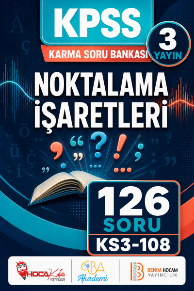 Noktalama İşaretleri 3 Yayın 126 Soru (Benim Hocam - CBA - Hoca Kafası Yayınları)