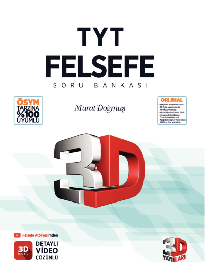 3D TYT Felsefe Soru Bankası SegaCopy Fotokopi Merkezi