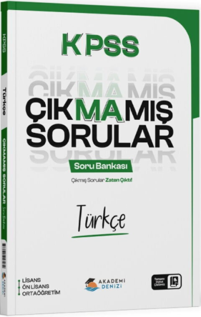 KPSS Türkçe Çıkmamış Sorular Soru Bankası Akademi Denizi SegaCopy Fotokopi Merkezi