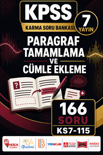 Paragraf Tamamlama ve Cümle Ekleme 7 Yayın 166 Soru SegaCopy Fotokopi Merkezi