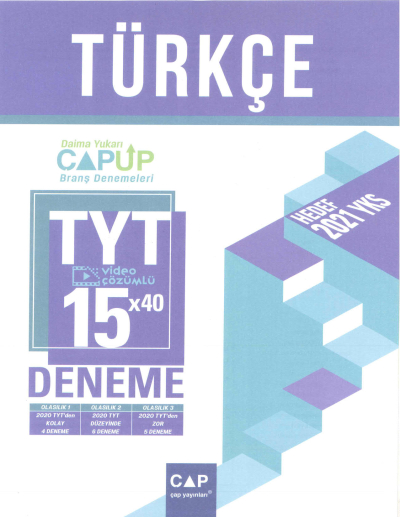 TYT Türkçe 15 x 40 Up Deneme SegaCopy Fotokopi Merkezi