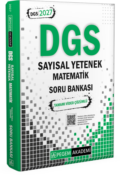 2027 DGS Sayısal Yetenek Matematik Tamamı Video Çözümlü Soru Bankası Pegem Akademi SegaCopy Fotokopi Merkezi