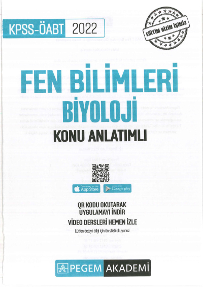 FEN BİLİMLERİ KONU ANLATIMI BİYOLOJİ SegaCopy Fotokopi Merkezi