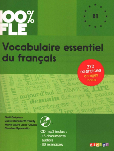 100% FLE Vocabulaire Essentiel Du Français B1 SegaCopy Fotokopi Merkezi