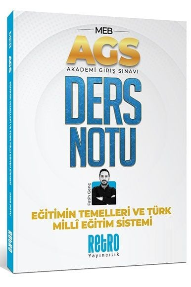 2025 MEB AGS Türk Milli Eğitim Sistemi ve Eğitimin Temelleri Ders Notu Retro Kitap SegaCopy Fotokopi Merkezi