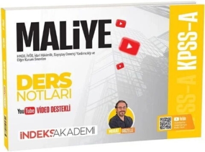 KPSS A Grubu Maliye Video Ders Notları İndeks Akademi