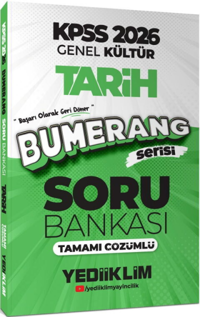 2026 KPSS Genel Kültür Bumerang Tarih Tamamı Çözümlü Soru Bankası SegaCopy Fotokopi Merkezi