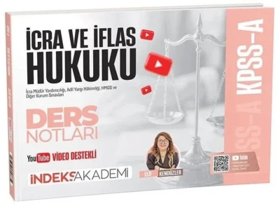 KPSS A Grubu İcra ve İflas Hukuku Video Ders Notları Elif Kendüzler İndeks Akademi Yayıncılık