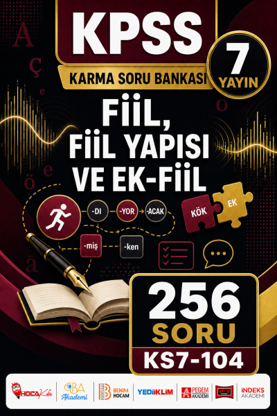 Fiil, Fiil Yapısı ve Ek-Fiil 7 Yayın 256 Soru SegaCopy Fotokopi Merkezi