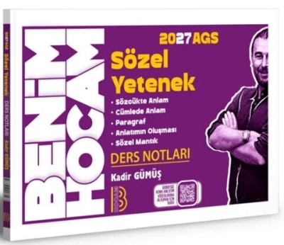AGS Sözel Yetenek Ders Notları Benim Hocam Yayınları SegaCopy Fotokopi Merkezi