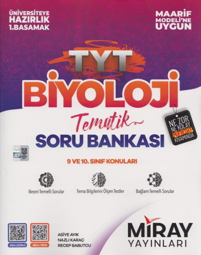 TYT Biyoloji Maarif Model Tematik Soru Bankası Miray Yayınları SegaCopy Fotokopi Merkezi