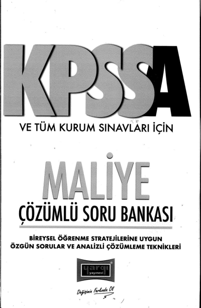 MALİYE ÇÖZÜMLÜ SORU BANKASI SegaCopy Fotokopi Merkezi