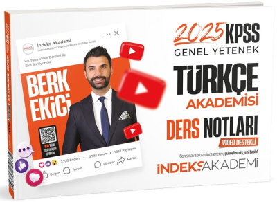 İndeks Akademi 2025 KPSS Türkçe Akademisi Video Ders Notları SegaCopy Fotokopi Merkezi