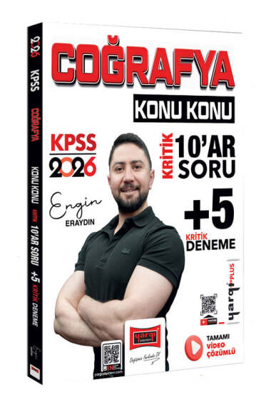2026 KPSS Coğrafya Konu Konu Kritik 10 ar Soru +5 Kritik Deneme Yargı Yayınları SegaCopy Fotokopi Merkezi