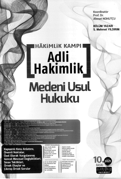 HAKİMLİK KAMPI ADLİ HAKİMLİK MEDENİ USUL HUKUKU SegaCopy Fotokopi Merkezi