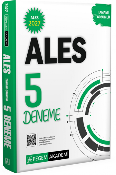 2027 ALES Tamamı Çözümlü 5 Deneme Pegem Akademi Yayıncılık SegaCopy Fotokopi Merkezi