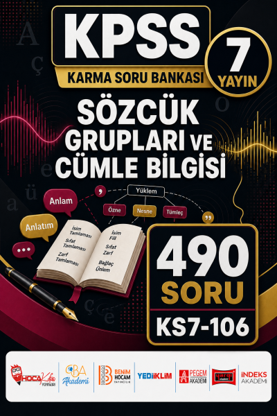 Sözcük Grupları ve Cümle Bilgisi 7 Yayın 490 Soru SegaCopy Fotokopi Merkezi