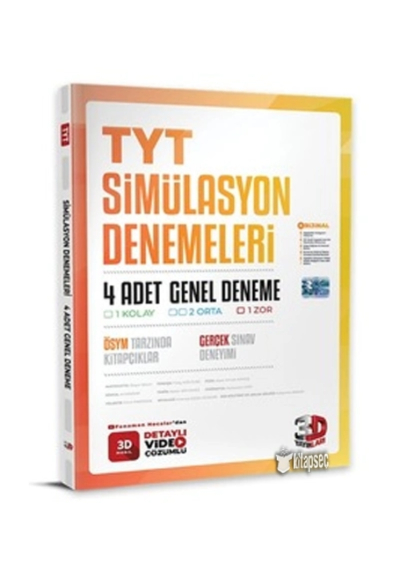 TYT SİMÜLASYON 4 ADET GENEL DENEME SegaCopy Fotokopi Merkezi