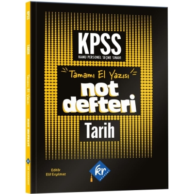 KPSS GY-GK Tarih Konu Anlatımlı Not Defteri KR Akademi Yayınları SegaCopy Fotokopi Merkezi
