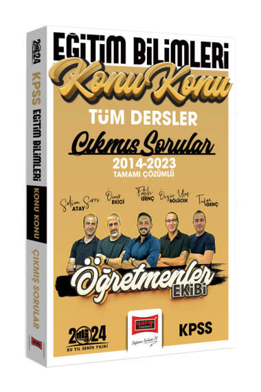 2024 KPSS Eğitim Bilimleri Öğretmenler Ekibi Tüm Dersler Tamamı Çözümlü Son 10 Yıl Konu Konu Çıkmış Sorular (2014-2023) SegaCopy Fotokopi Merkezi